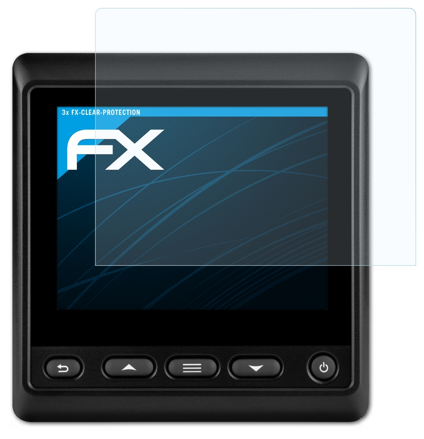 ATFOLIX 3x FX-Clear Displayschutz(für Garmin GNX Wind)