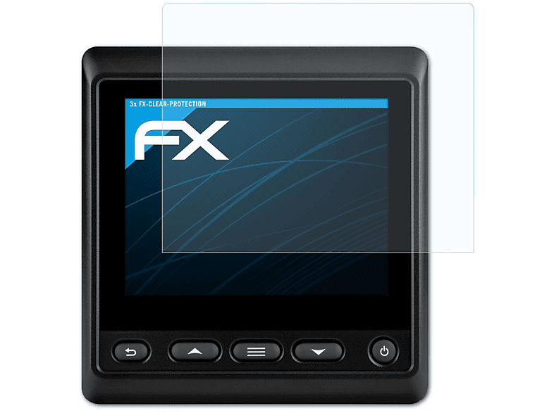 ATFOLIX 3x FX-Clear Displayschutz(für Garmin GNX Wind)