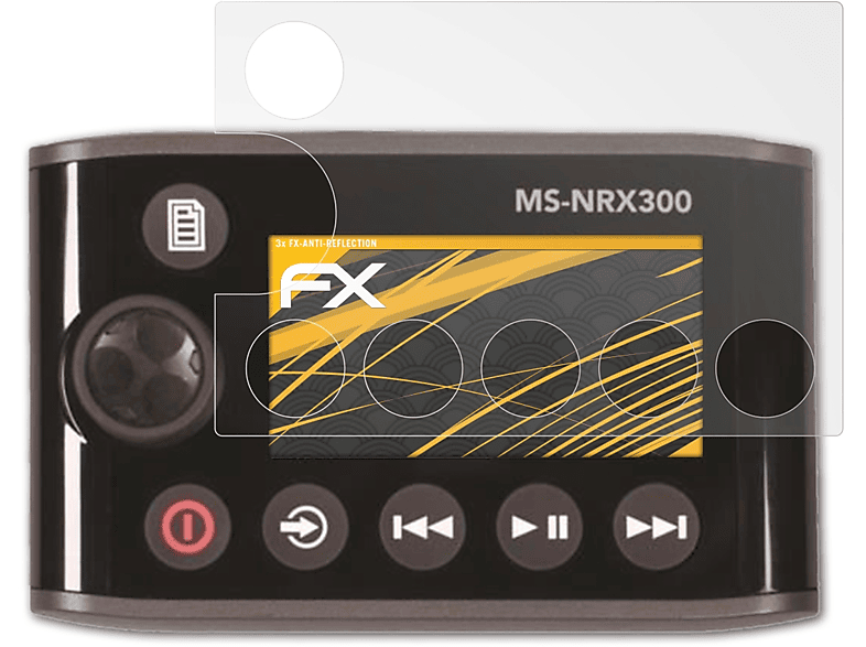 ATFOLIX 3x FX-Antireflex Displayschutz(für Garmin Fusion MS-NRX300)
