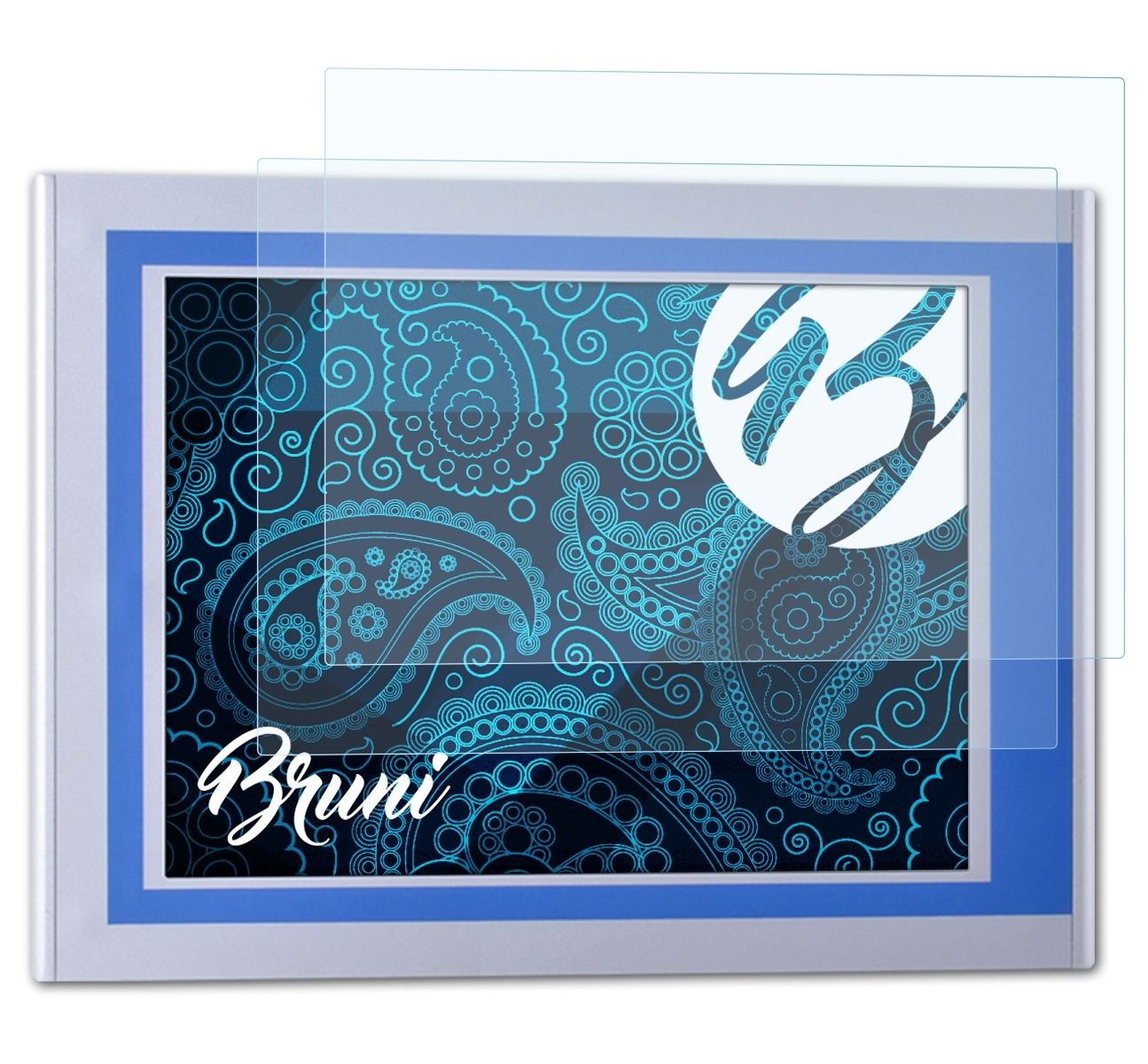 BRUNI 2x Basics-Clear Schutzfolie(für Nodka (8 TPC6000-A082 Inch))