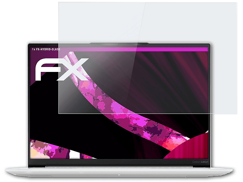 ATFOLIX FX-Hybrid-Glass Schutzglas(für Lenovo Yoga Slim 7i Carbon (13 inch)) | Pflege & Schutz