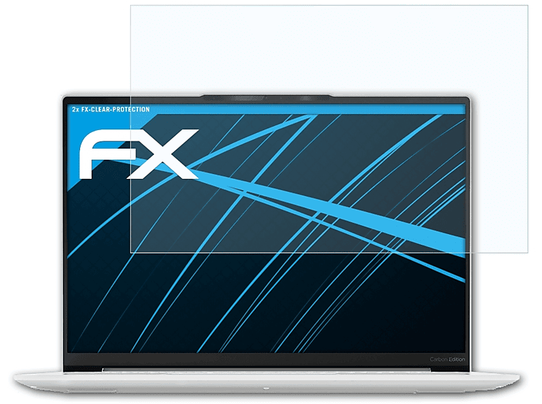 2x (13 inch)) Displayschutz(für Carbon 7i ATFOLIX Slim Lenovo Yoga FX-Clear