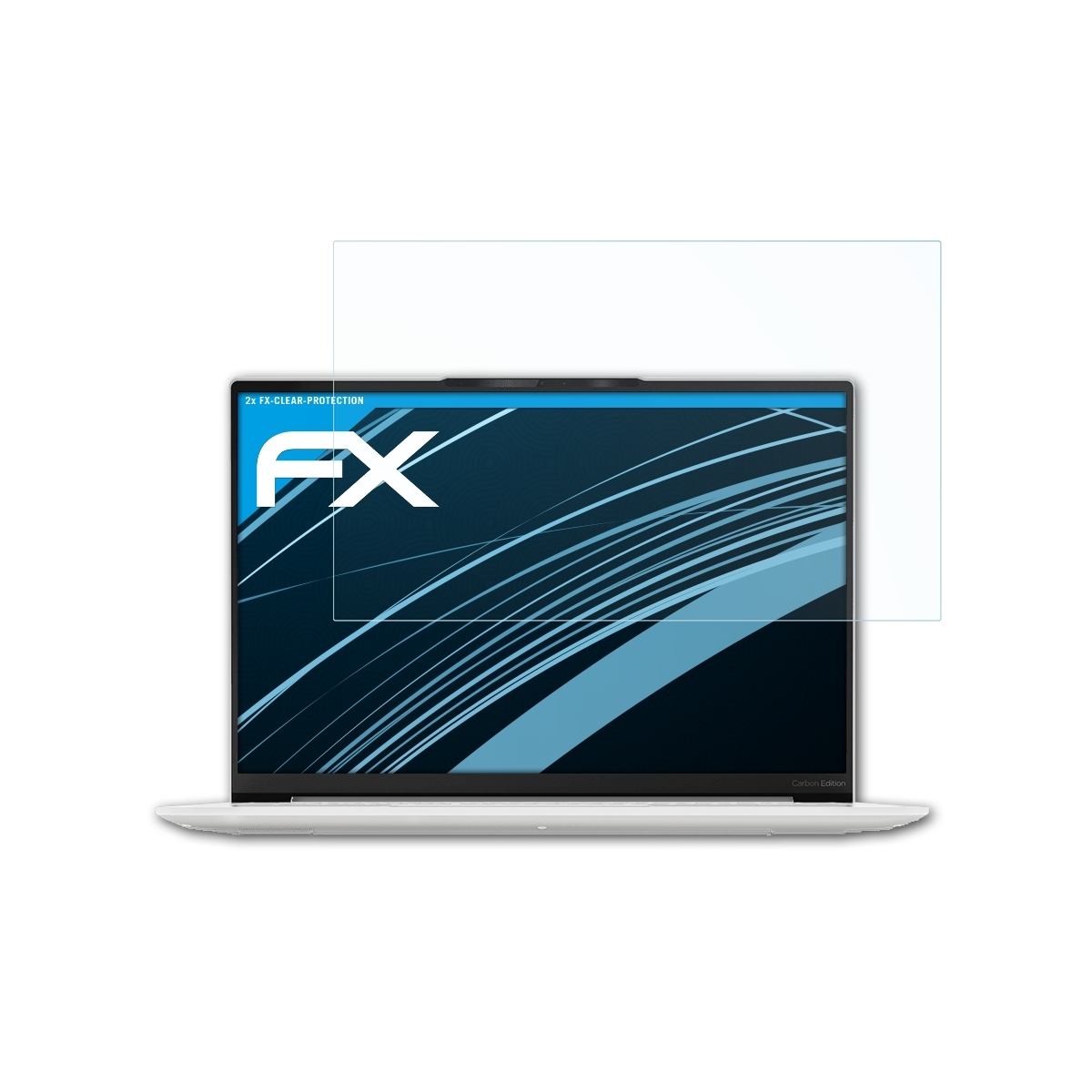 ATFOLIX 2x (13 Lenovo 7i FX-Clear Slim inch)) Carbon Displayschutz(für Yoga