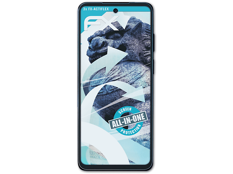 ATFOLIX 3x FX-ActiFleX Displayschutz(für Motorola Moto G Stylus 5G (2022))