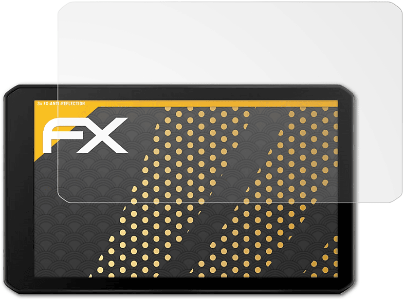 ATFOLIX 3x FX-Antireflex Displayschutz(für Garmin dezlCam OTR710)