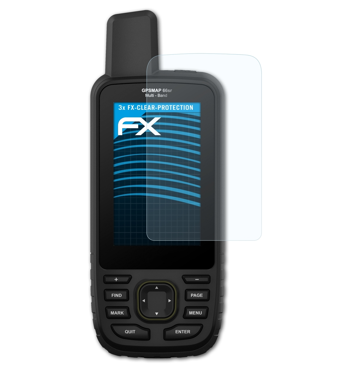 ATFOLIX 3x FX-Clear Garmin 66sr) Displayschutz(für GPSMap