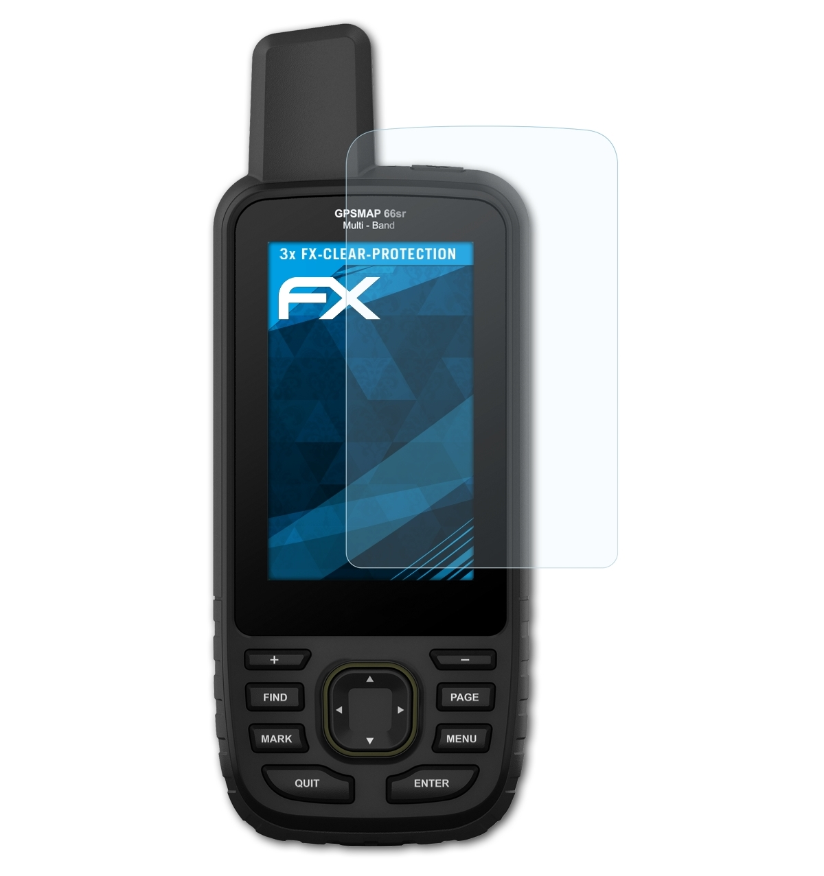 FX-Clear Garmin GPSMap 3x Displayschutz(für ATFOLIX 66sr)