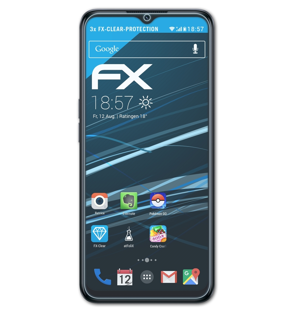 5G) ATFOLIX N300 Displayschutz(für Nord FX-Clear 3x OnePlus