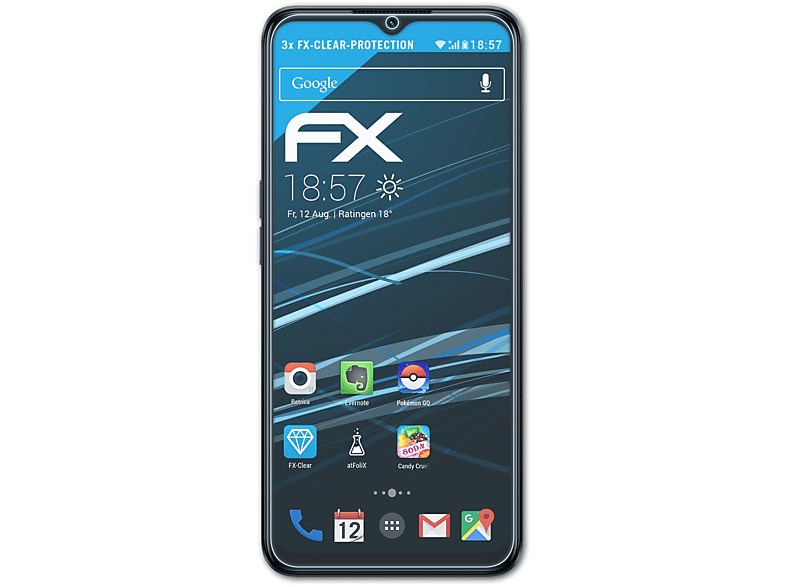ATFOLIX 3x FX-Clear Displayschutz(für OnePlus Nord N300 5G)
