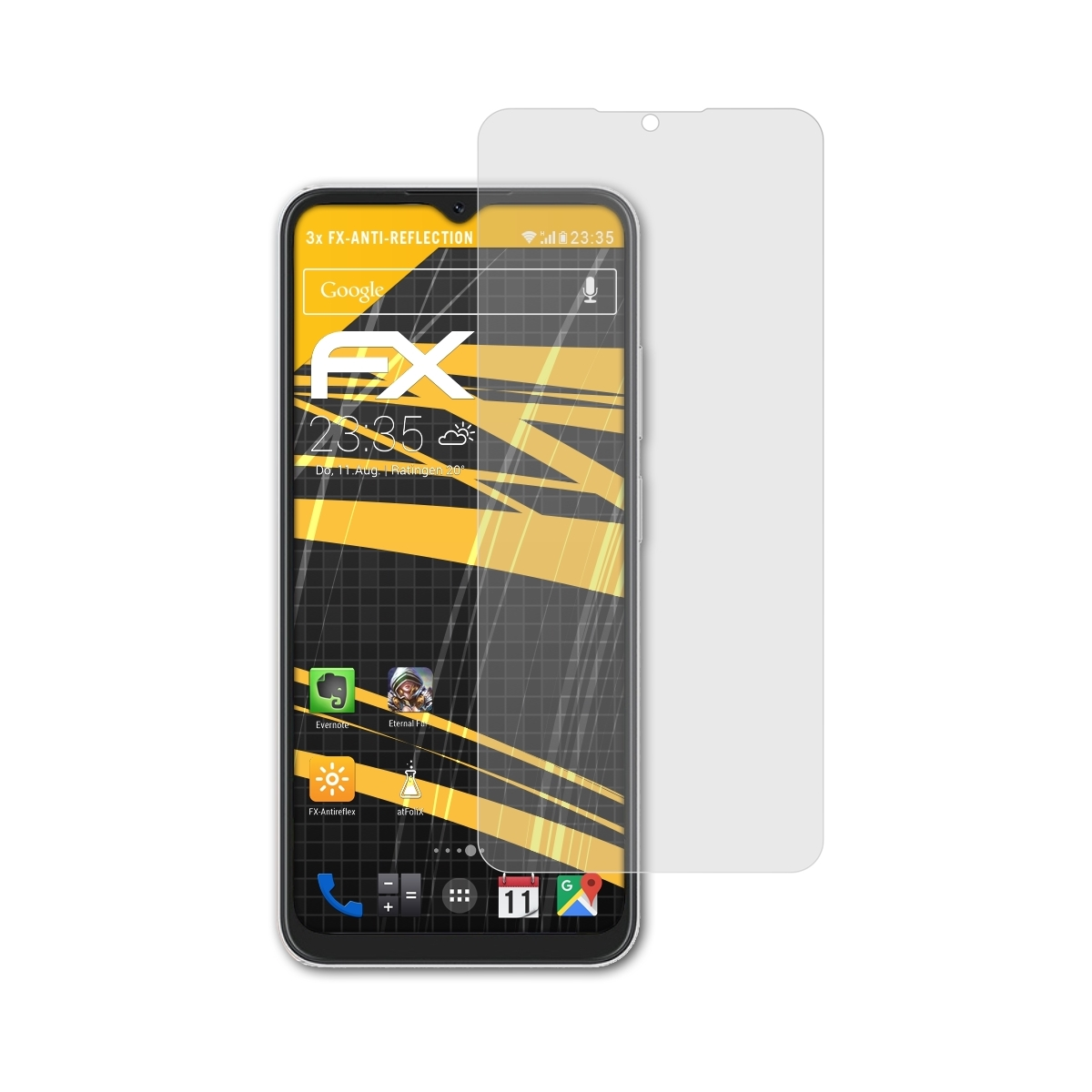 FX-Antireflex Blackview 3x Displayschutz(für C80) ATFOLIX Oscal