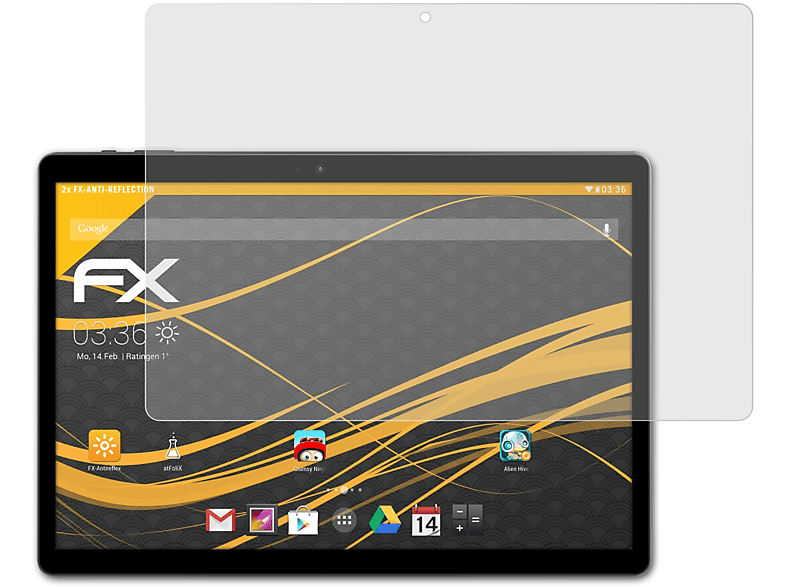 ATFOLIX 2x FX-Antireflex Displayschutz(für ZTE Blade X10 Pro)