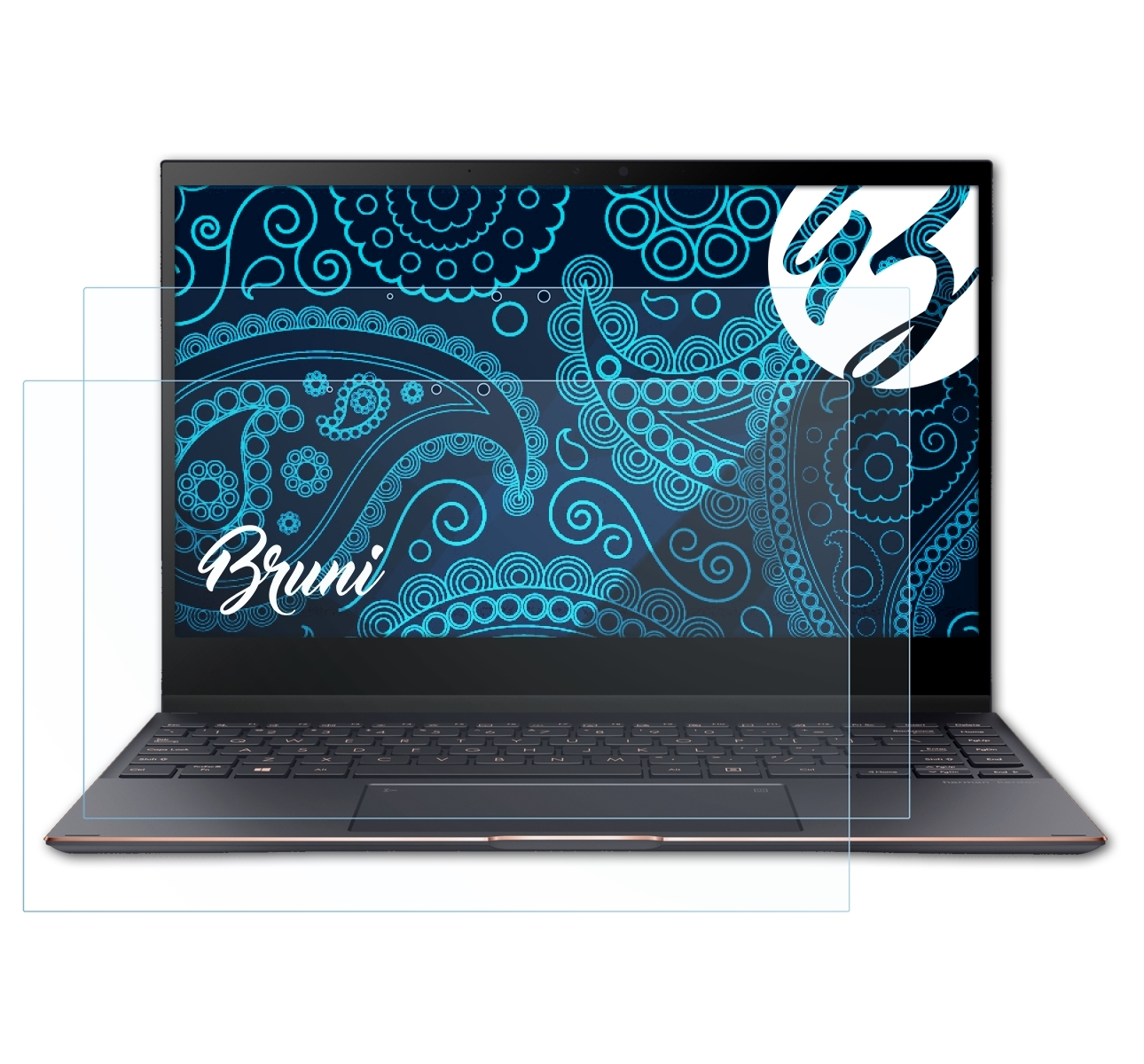BRUNI Basics-Clear S13 Asus 2x Schutzfolie(für Flip (UX371)) ZenBook