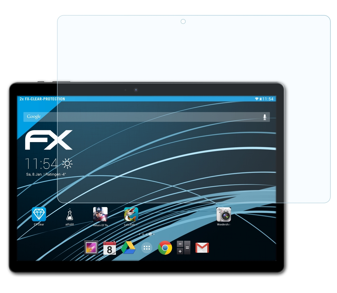 ATFOLIX 2x Pro) Blade Displayschutz(für FX-Clear X10 ZTE