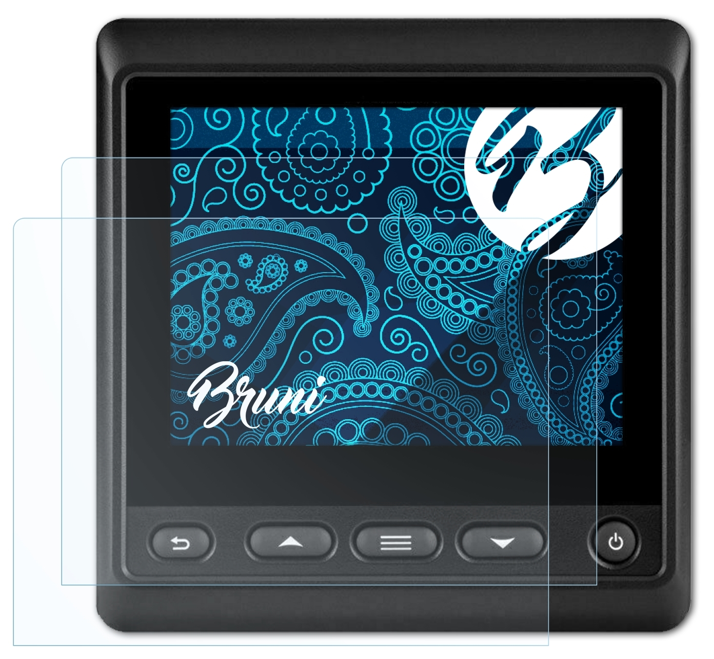 BRUNI 2x Basics-Clear Garmin 20) Schutzfolie(für GMI