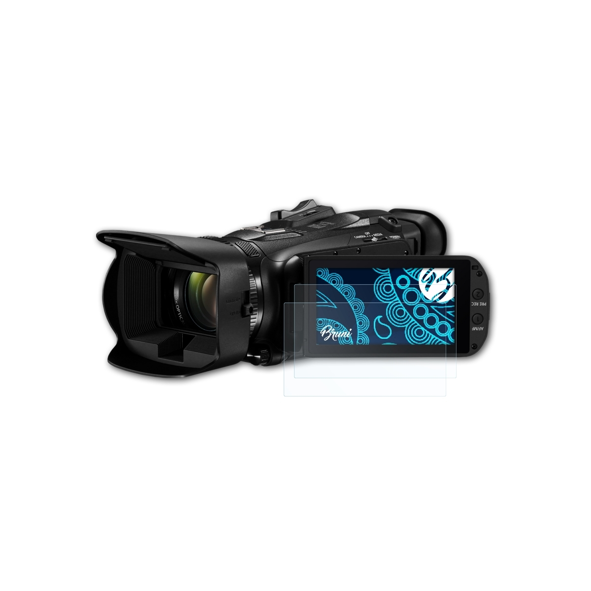 BRUNI 2x Canon Basics-Clear HF Legria G70) Schutzfolie(für