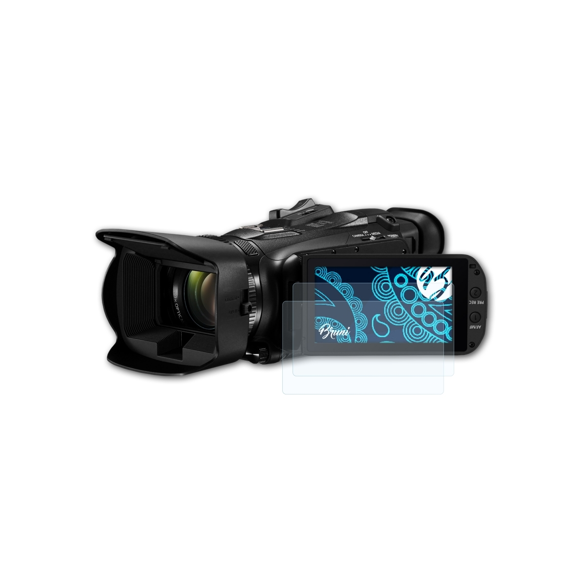 BRUNI 2x Canon Basics-Clear HF Legria G70) Schutzfolie(für
