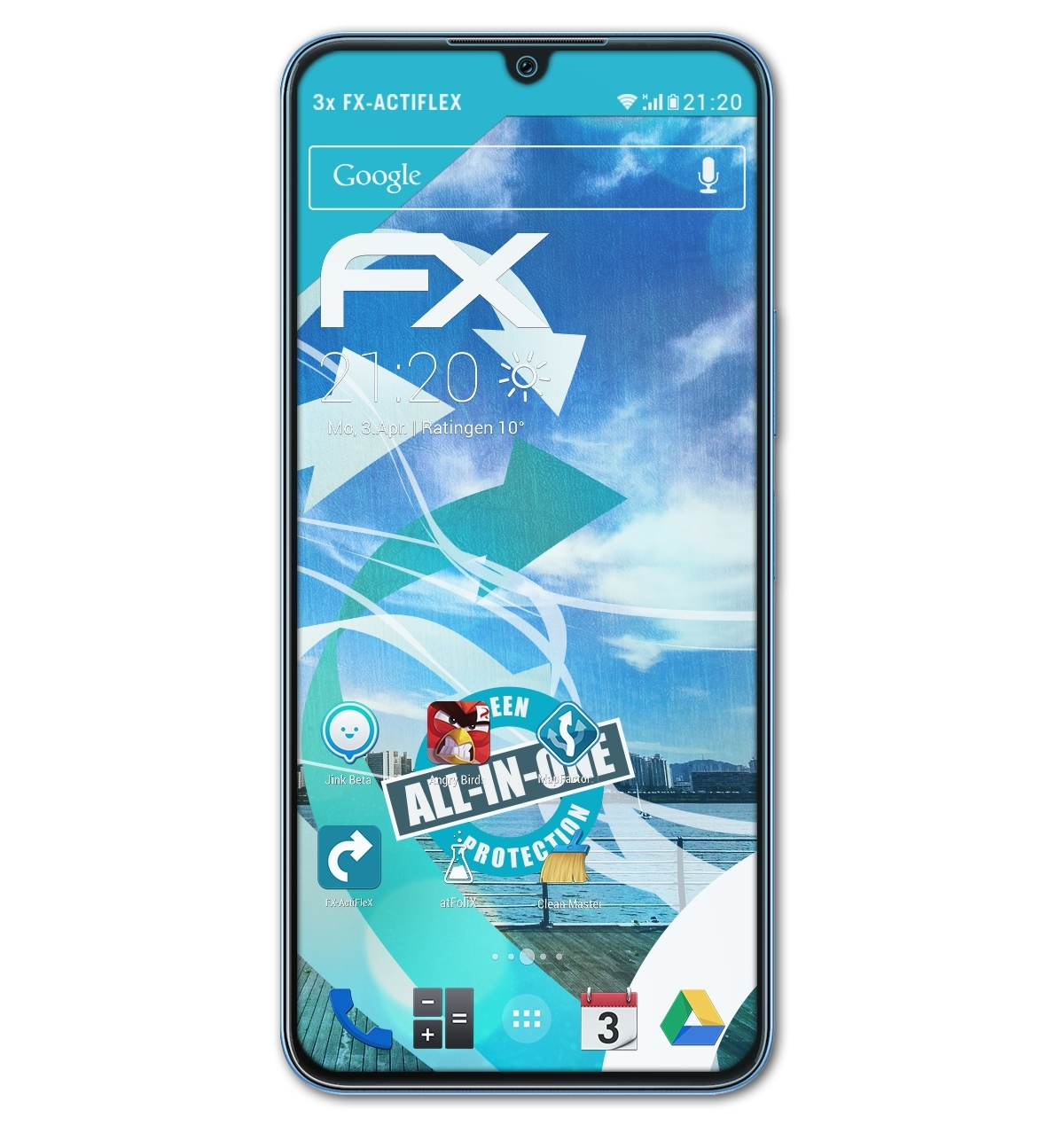 3x 12 Displayschutz(für 2023) Note FX-ActiFleX ATFOLIX Infinix