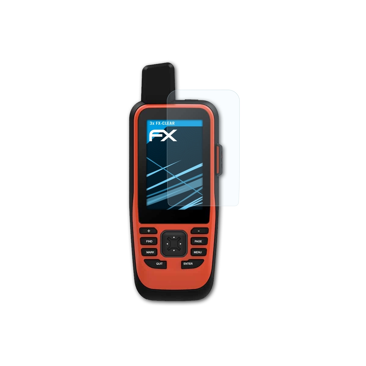 3x FX-Clear Displayschutz(für GPSMap ATFOLIX Garmin 86s)