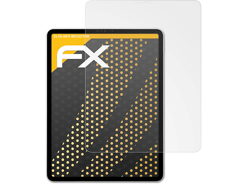 ATFOLIX Displayschutz(für Pro 12.9 Apple (2022)) 2x iPad FX-Antireflex