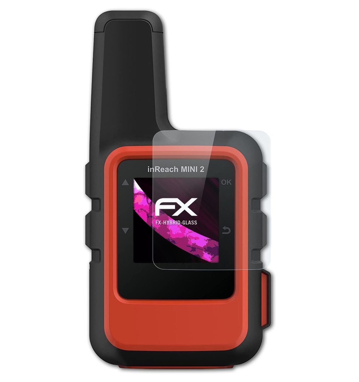 ATFOLIX FX-Hybrid-Glass Schutzglas(für Mini inReach 2) Garmin