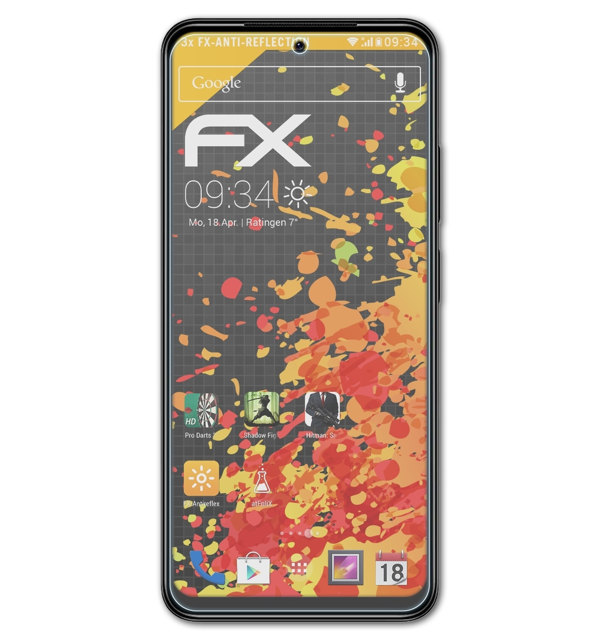 ATFOLIX 3x FX-Antireflex Xiaomi Note Redmi 11S) Displayschutz(für