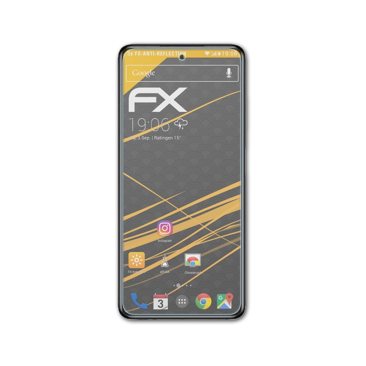 ATFOLIX 3x FX-Antireflex Displayschutz(für Infinix Zero 20)