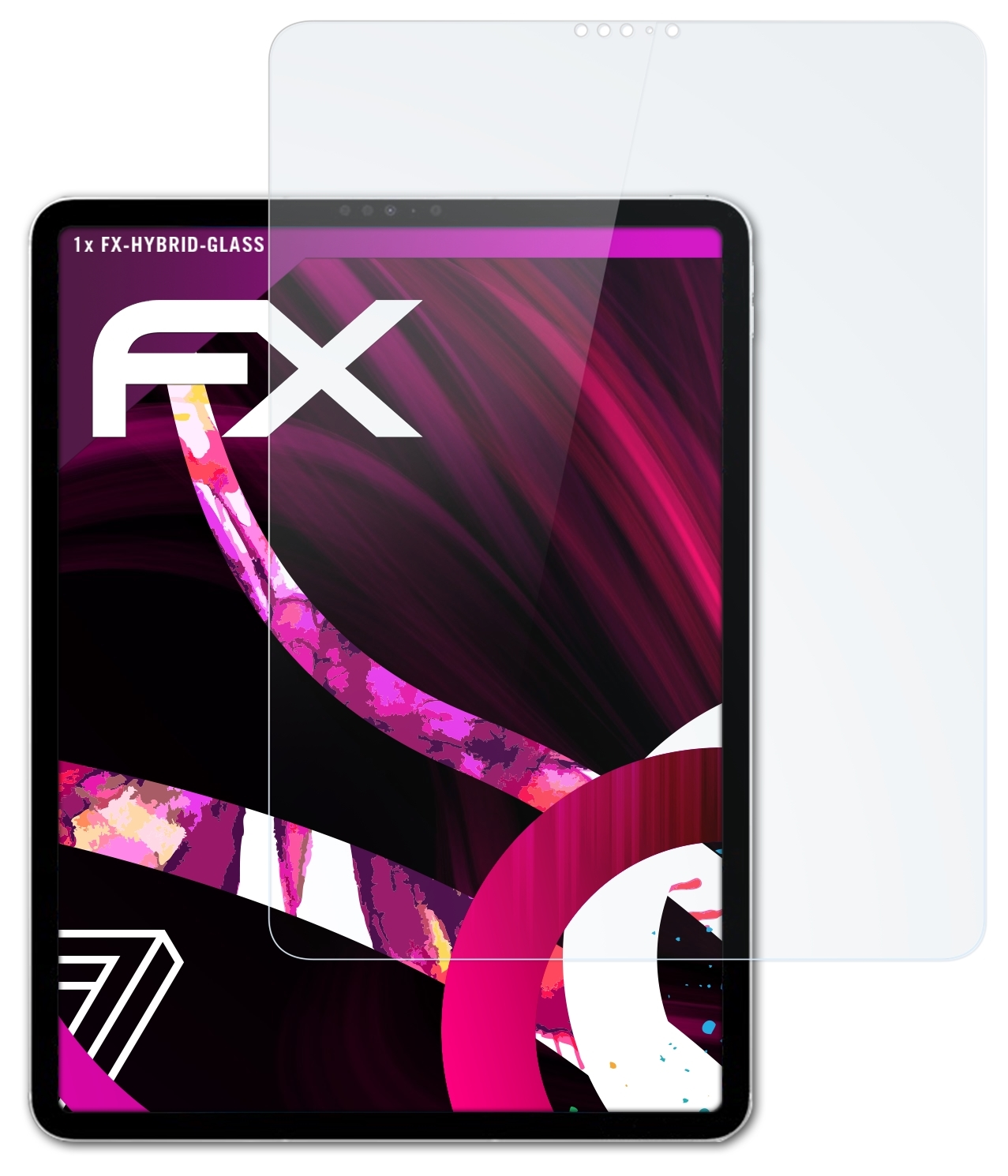 ATFOLIX FX-Hybrid-Glass Pro Schutzglas(für 12.9 (2022)) Apple iPad