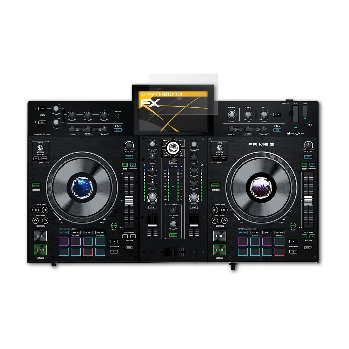 FX-Antireflex 3x 2) Denon DJ Displayschutz(für ATFOLIX Prime