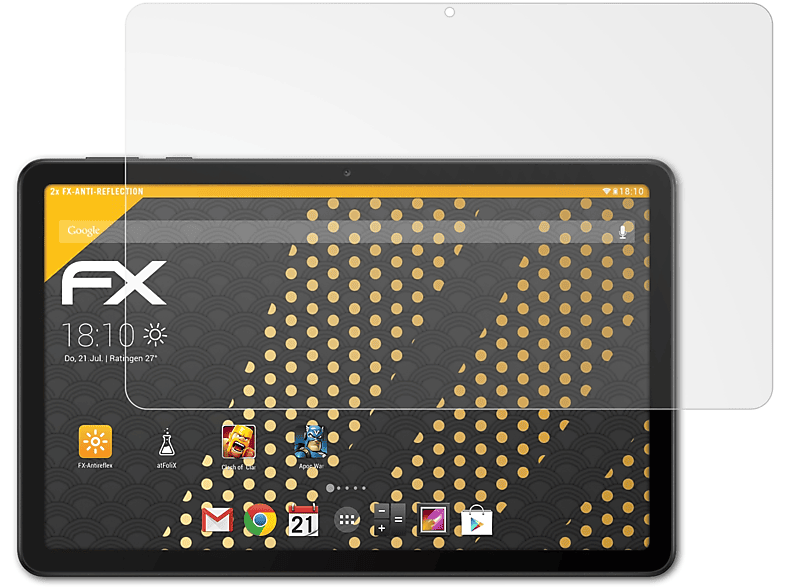 2x Displayschutz(für FX-Antireflex MatePad Inch)) ATFOLIX (10.4 Huawei SE