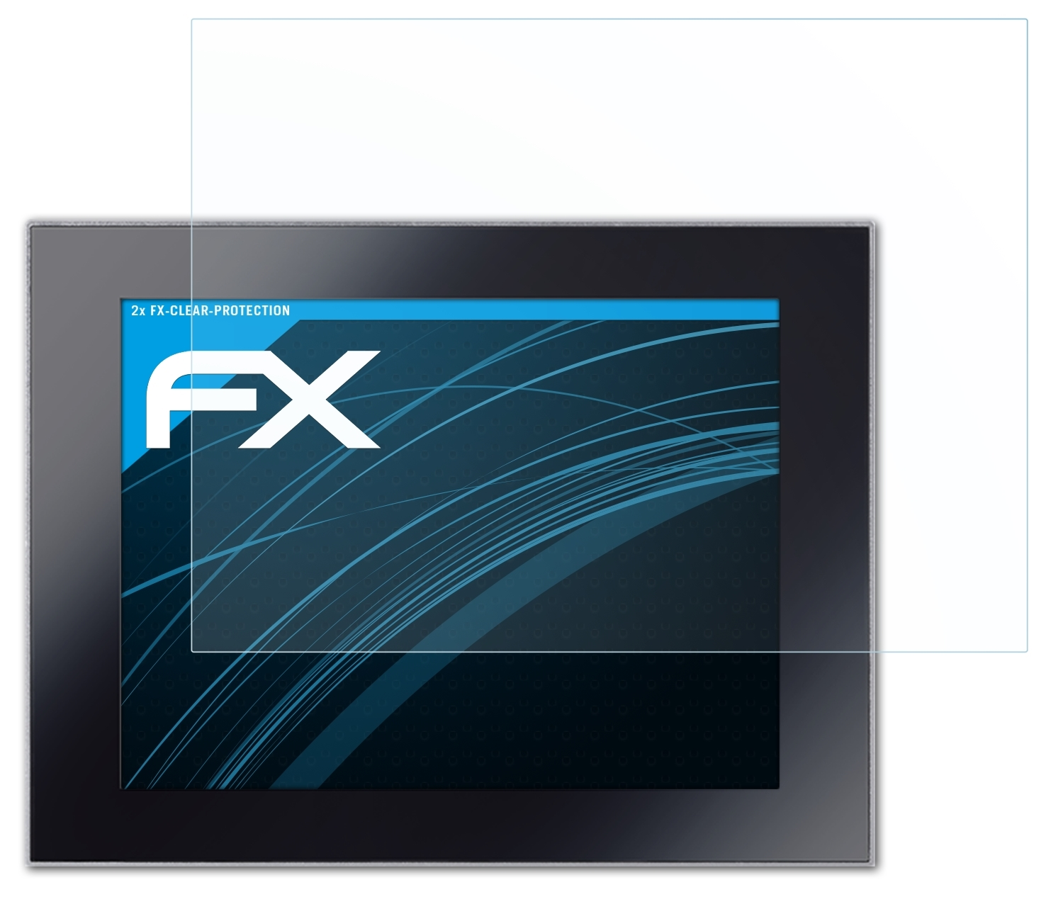 TPC6000-D123 FX-Clear Displayschutz(für Inch)) Nodka 2x (12.1 ATFOLIX