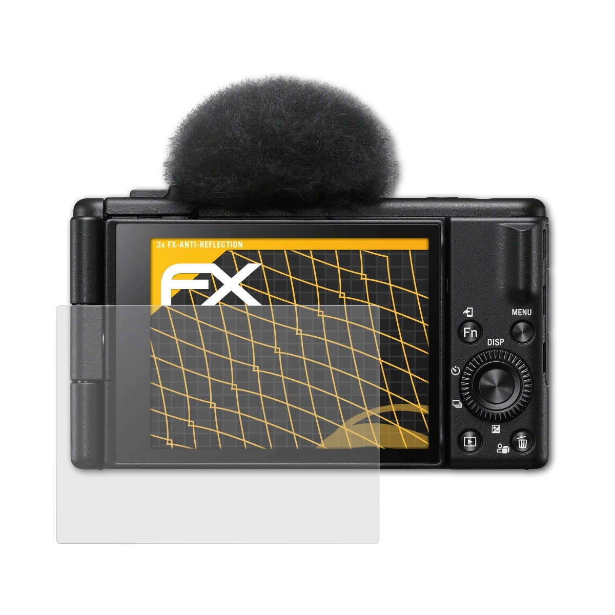 Displayschutz(für FX-Antireflex ZV-1F) ATFOLIX Sony 3x