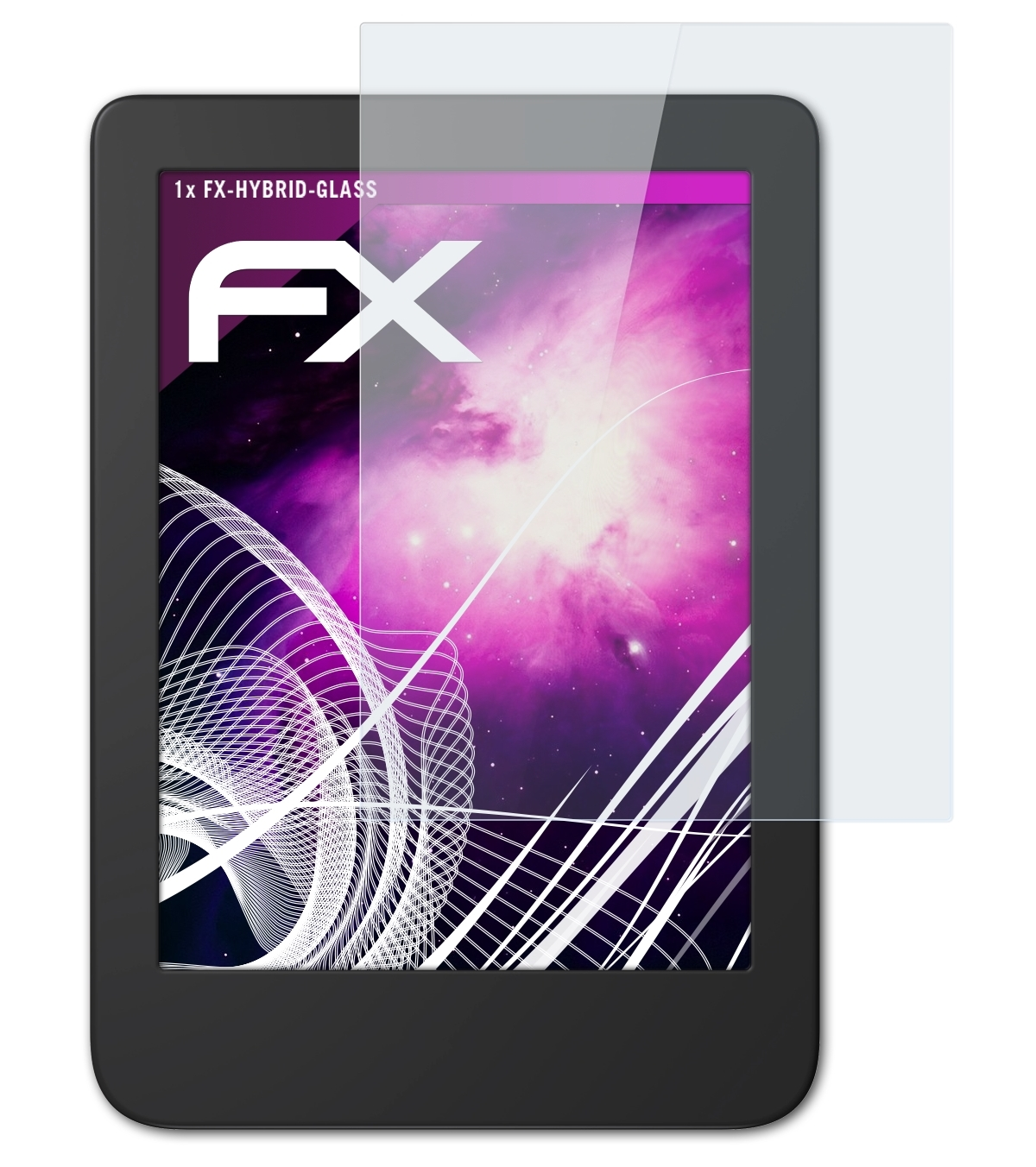 ATFOLIX FX-Hybrid-Glass Schutzglas(für Tolino Shine 4)