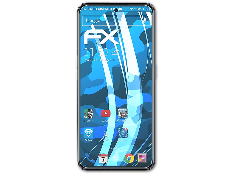 ATFOLIX 3x FX-Clear Displayschutz(für OnePlus Ace)
