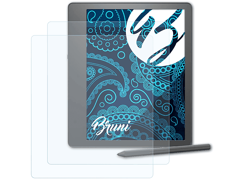 BRUNI 2x Basics-Clear Schutzfolie(für Amazon Kindle Scribe)