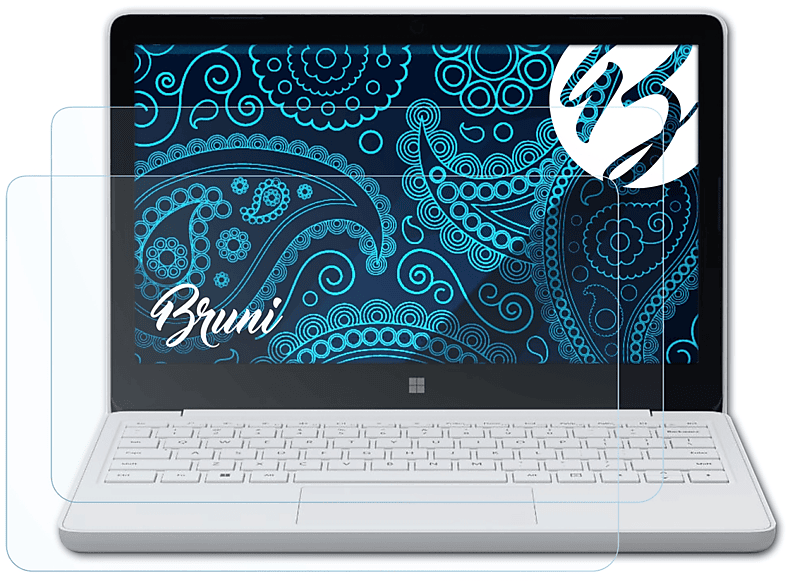 BRUNI 2x Basics-Clear Schutzfolie(für Microsoft Surface Laptop SE)