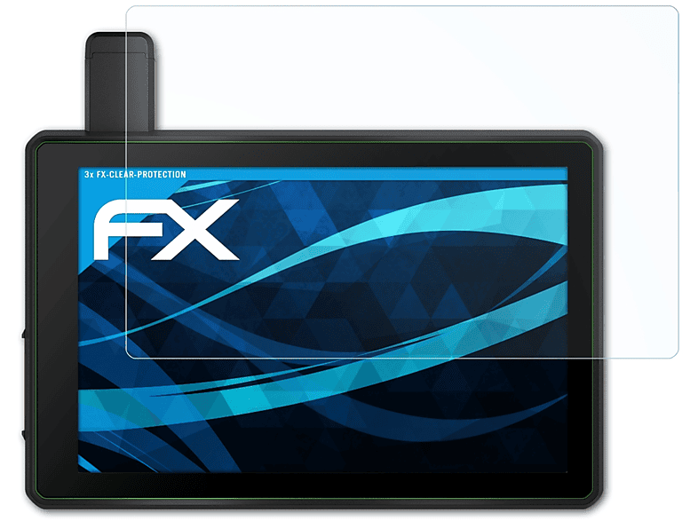 3x Protecteurs D'écran AtFoliX Pour Garmin DriveTrack 70LMT - Transparent - Made In Germany