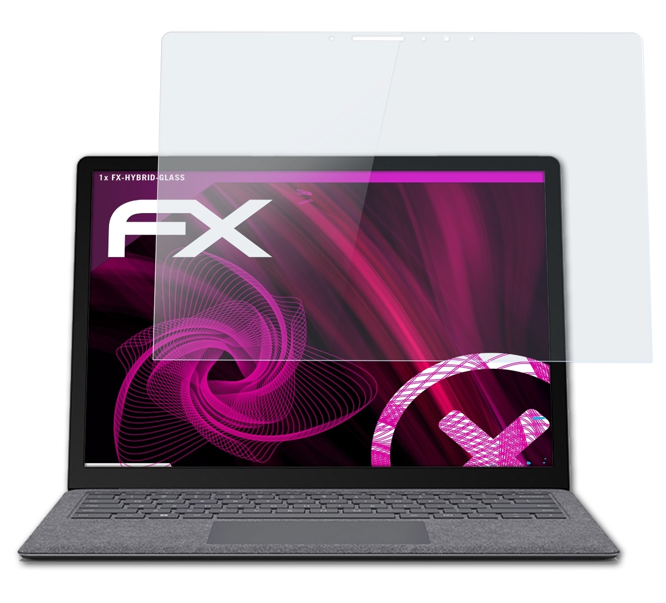 Schutzglas(für (13.5 Microsoft Laptop 5 Surface FX-Hybrid-Glass ATFOLIX Inch))