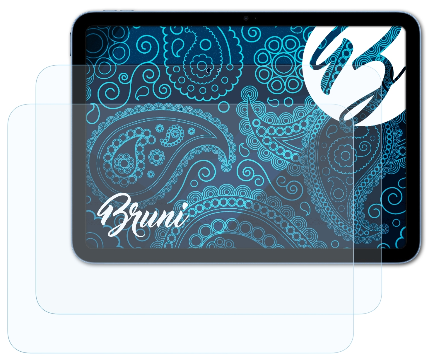 BRUNI 2x Basics-Clear Schutzfolie(für Apple (2022)) iPad