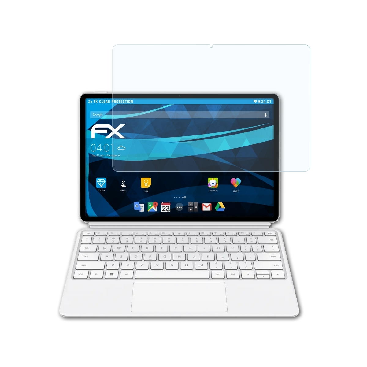 ATFOLIX 2x E Displayschutz(für Go) FX-Clear MateBook Huawei