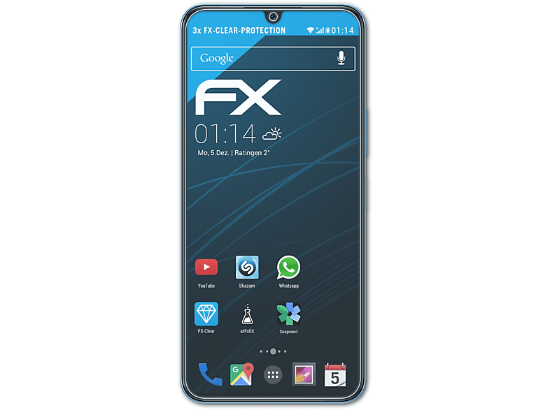 ATFOLIX 3x FX-Clear Infinix Displayschutz(für Note 12 2023)