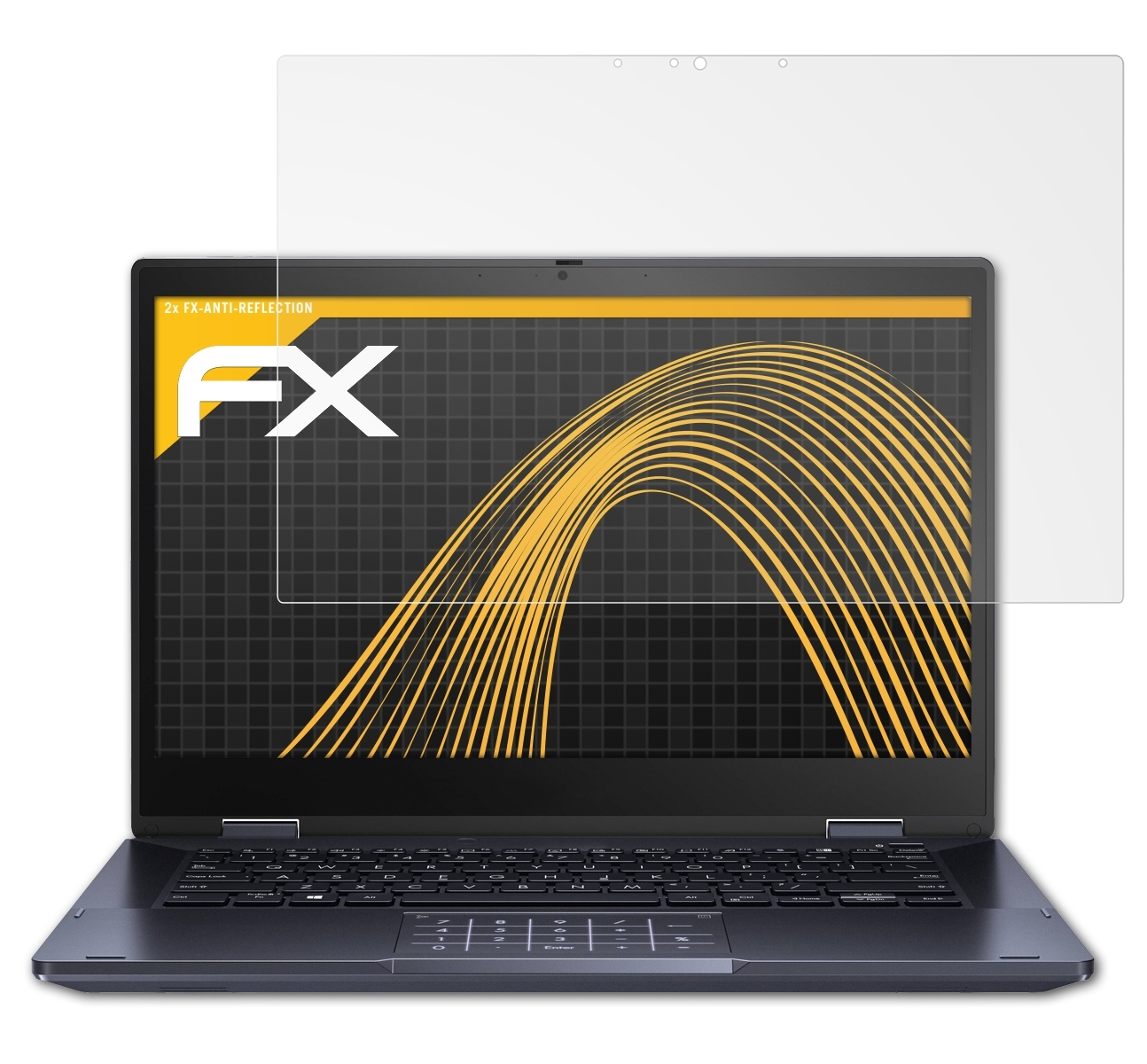 ATFOLIX 2x FX-Antireflex B3 ExpertBook Asus Inch)) Displayschutz(für Flip (14