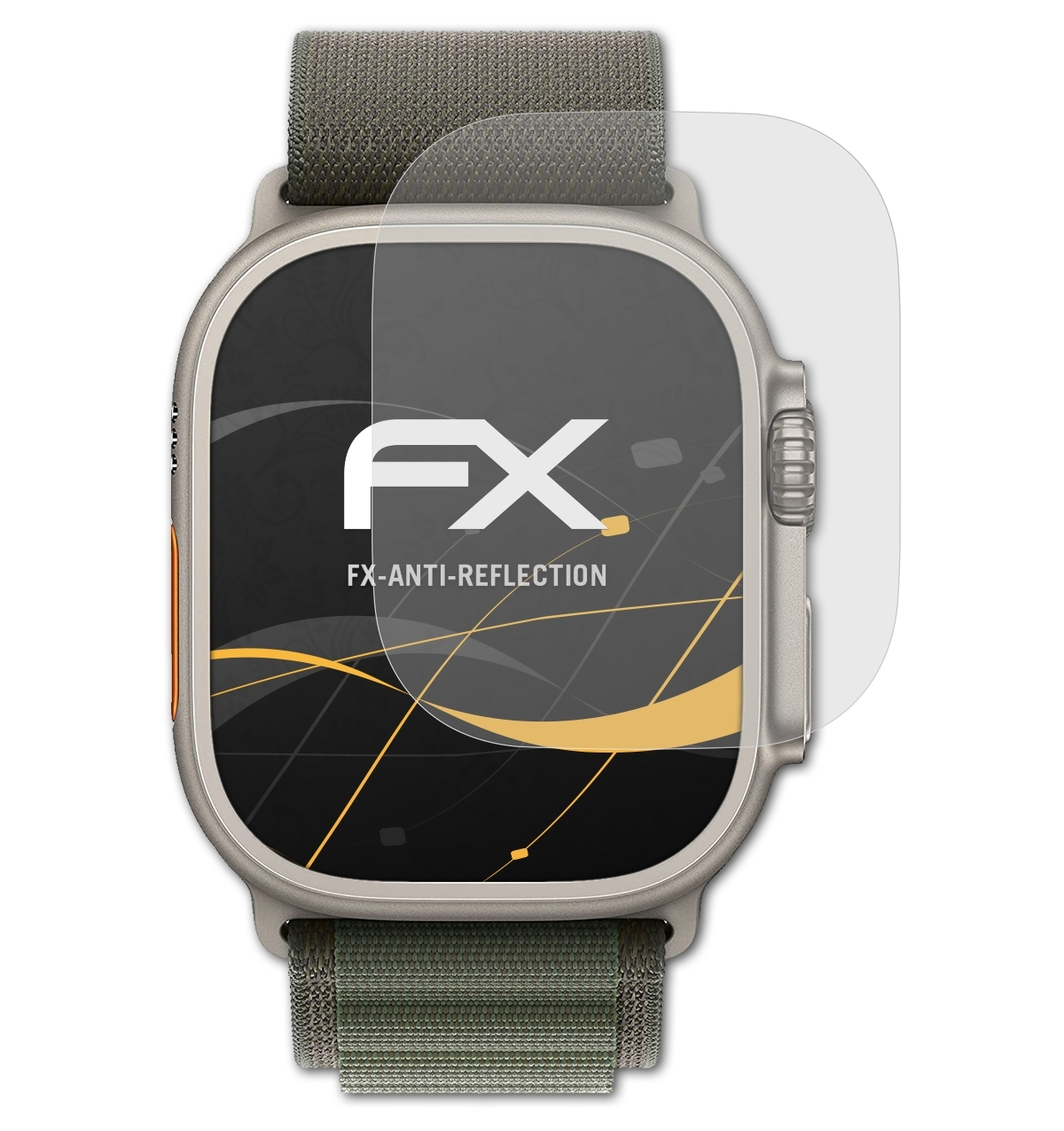 Displayschutz(für FX-Antireflex 3x Apple Ultra) Watch ATFOLIX