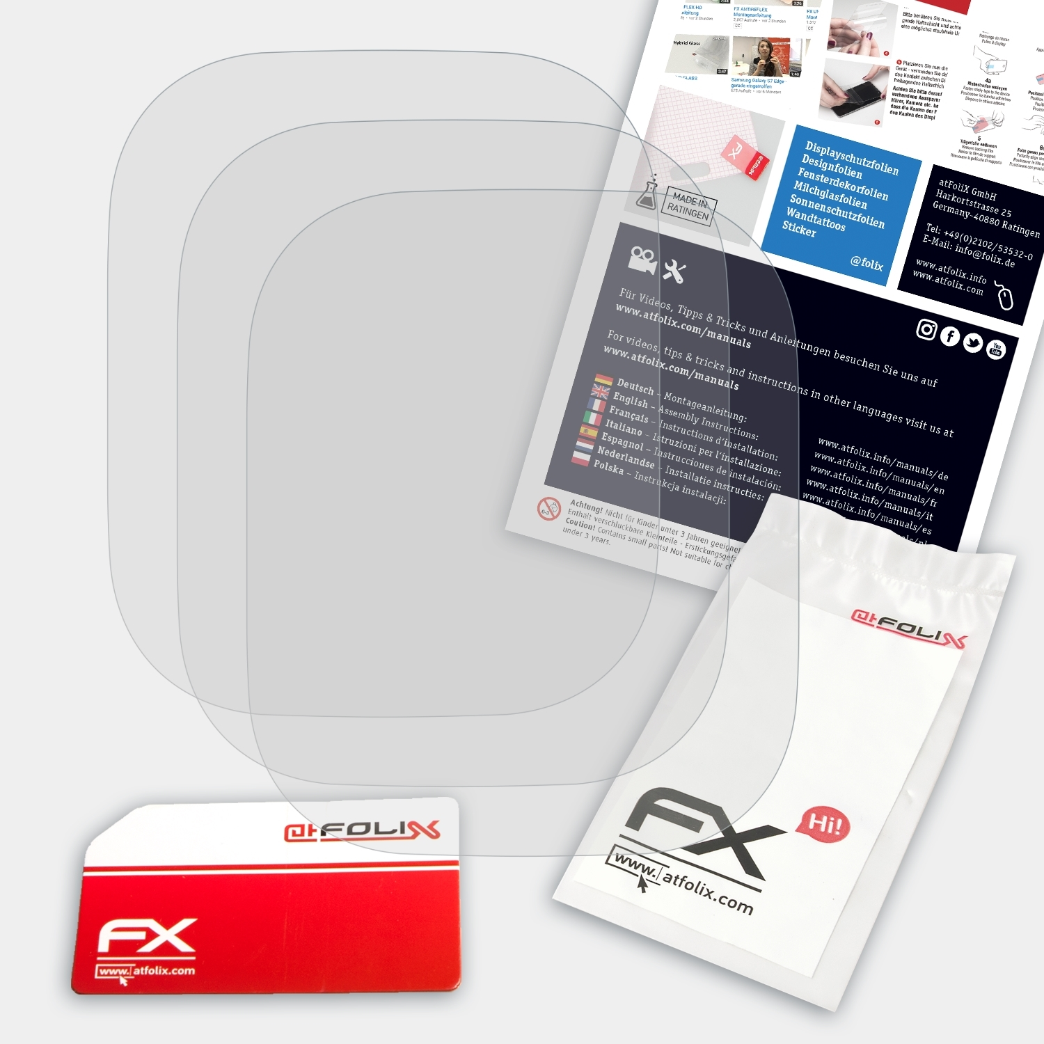 ATFOLIX 3x FX-Antireflex Displayschutz(für Watch Ultra) Apple