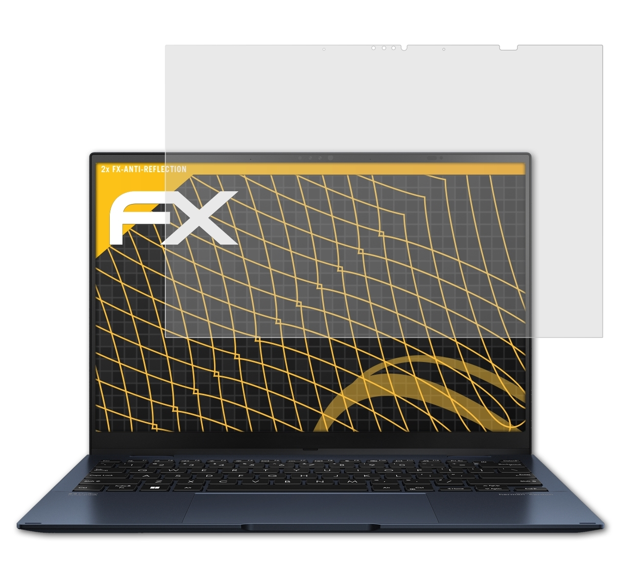 ATFOLIX 2x FX-Antireflex Displayschutz(für Asus Zenbook Flip (UP5302)) S13