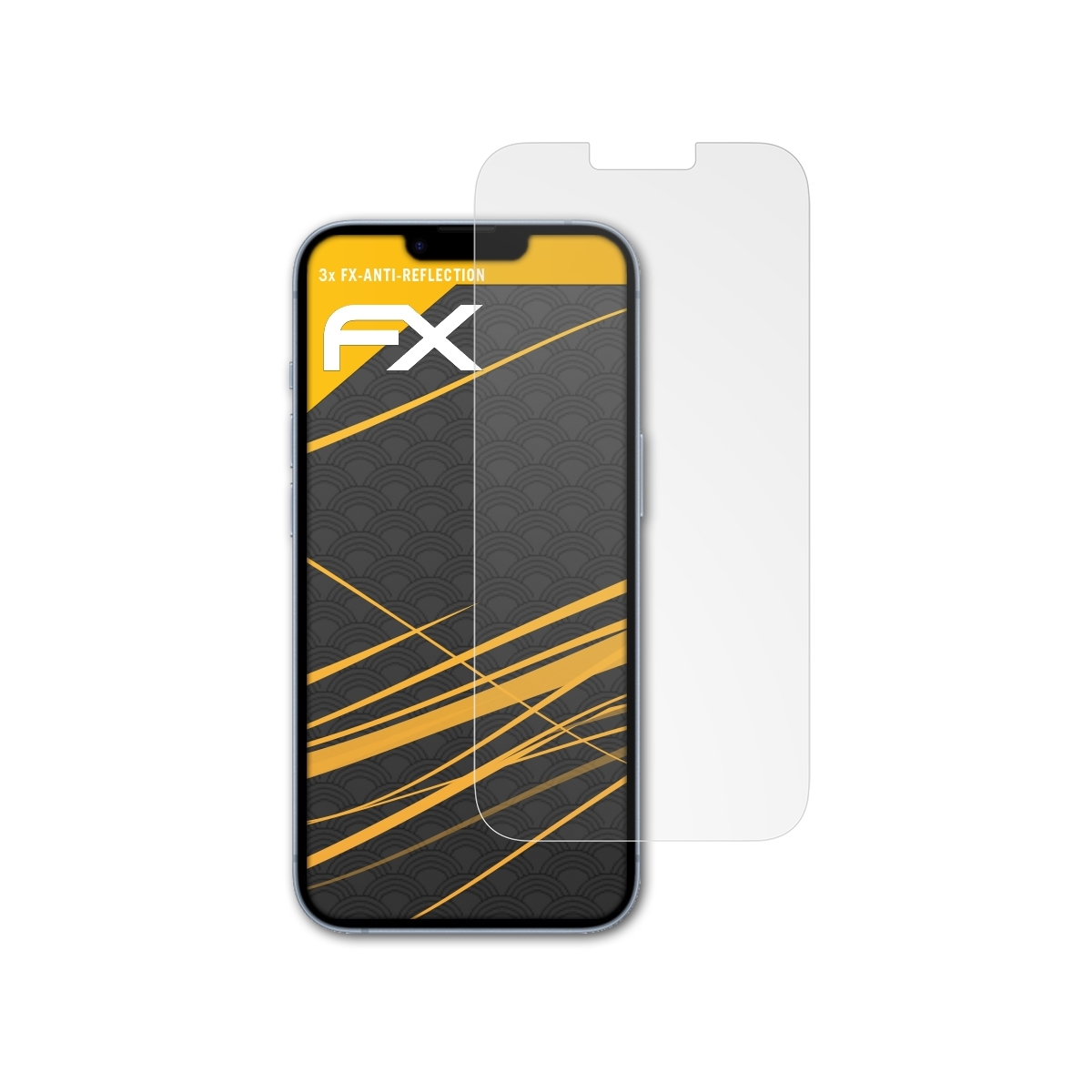 Apple Plus) iPhone Displayschutz(für FX-Antireflex ATFOLIX 3x 14