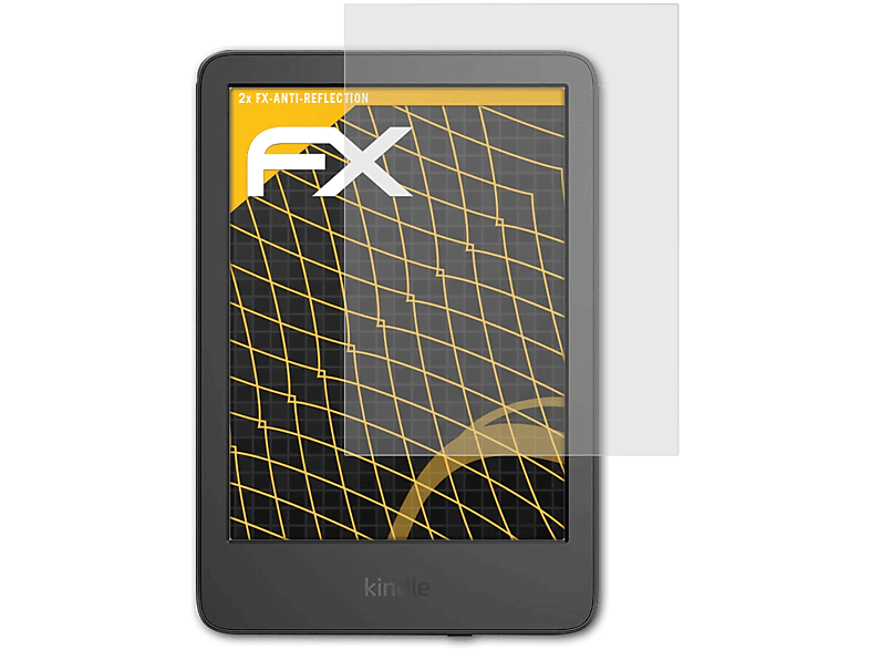 ATFOLIX (2022)) FX-Antireflex Amazon Kindle Displayschutz(für 2x