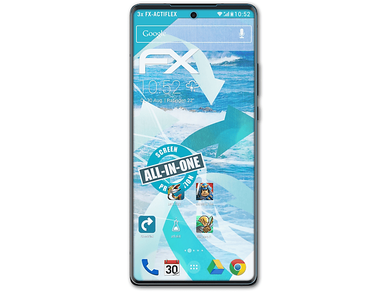 ATFOLIX 3x FX-ActiFleX Displayschutz(für Motorola Edge 30 Ultra) | Displayschutzfolien & Gläser