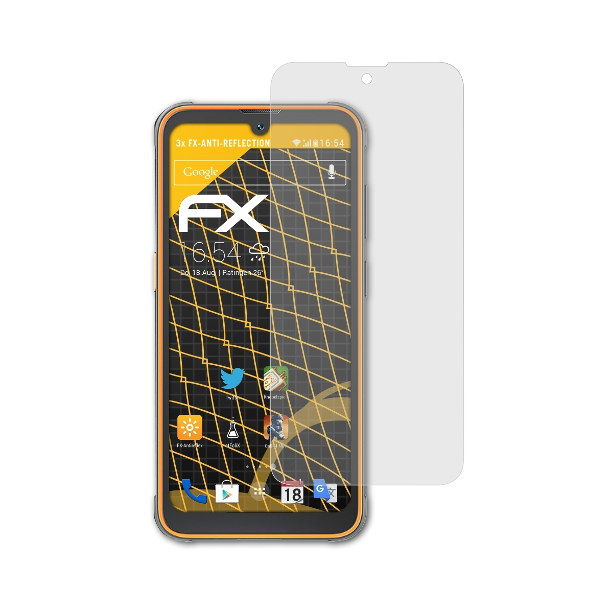 ATFOLIX 3x FX-Antireflex Displayschutz(für Blackview BV5200)