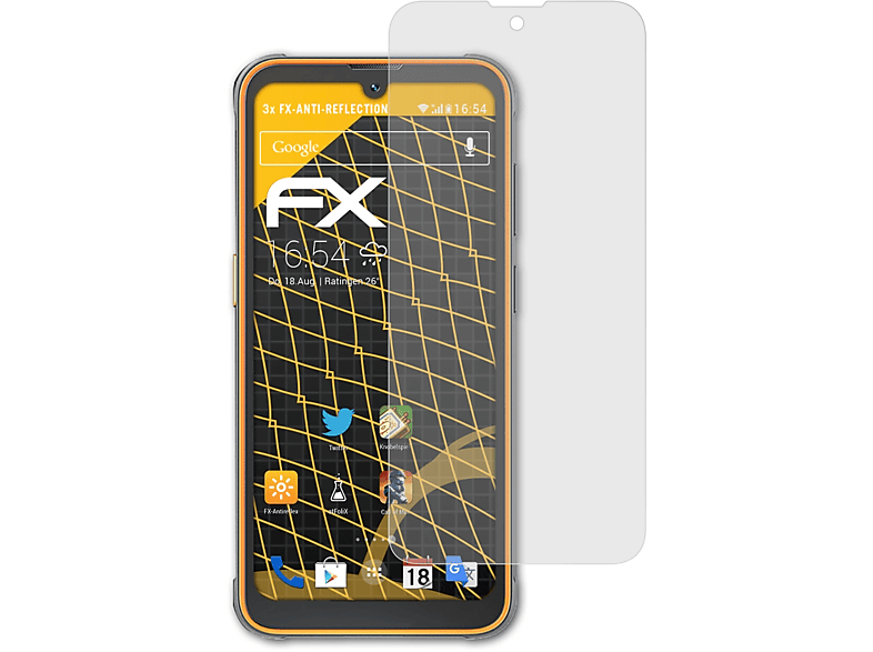 ATFOLIX 3x FX-Antireflex Displayschutz(für Blackview BV5200) | Displayschutzfolien & Gläser