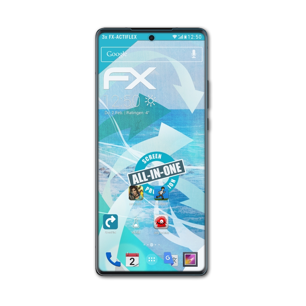 ATFOLIX 3x FX-ActiFleX Displayschutz(für Ultra) Edge Motorola 30